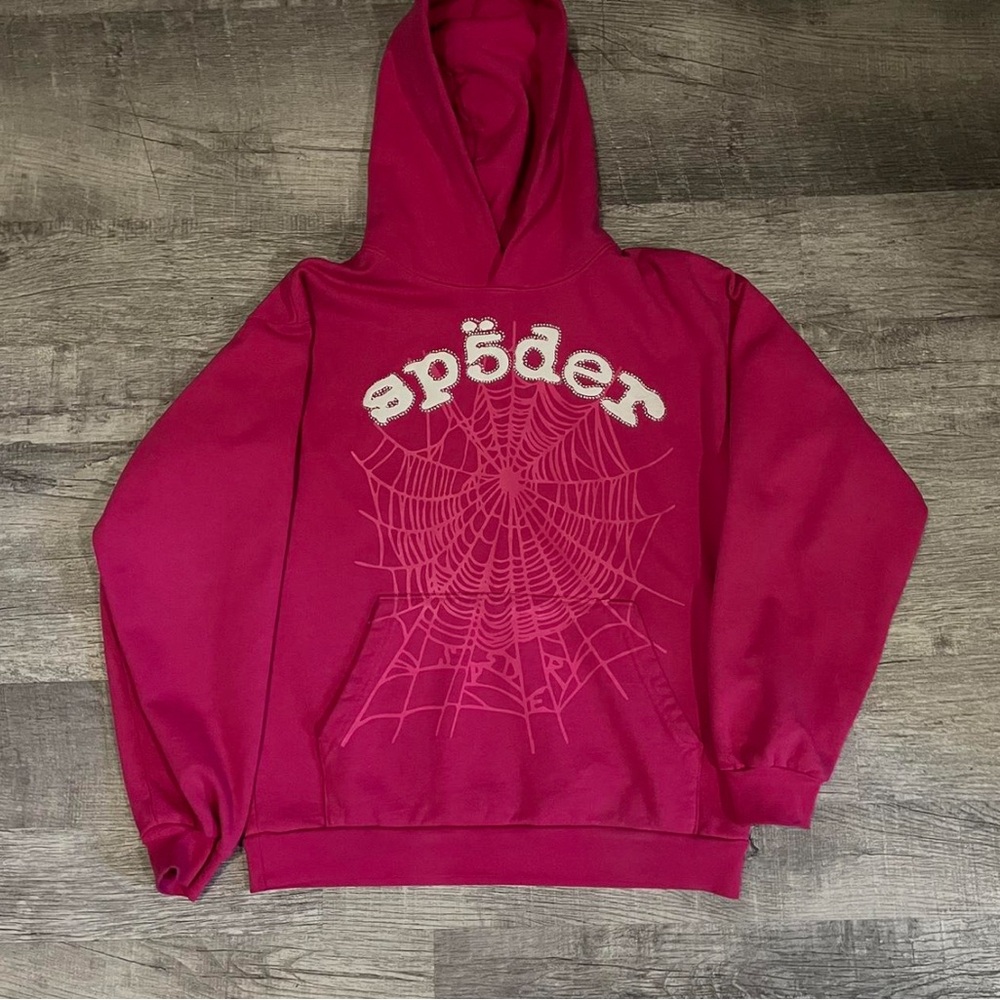 sp5der hoodie legacy ‘pink’